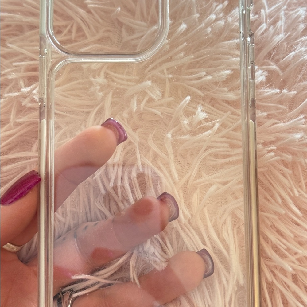 Silver Minimalist Phone Case with Raised Edges